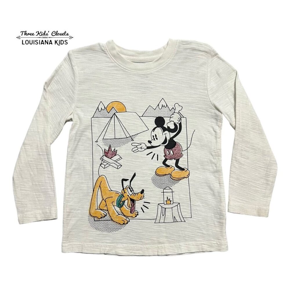Jumping Beans + Disney 4T Mickey Mouse Camping Shirt